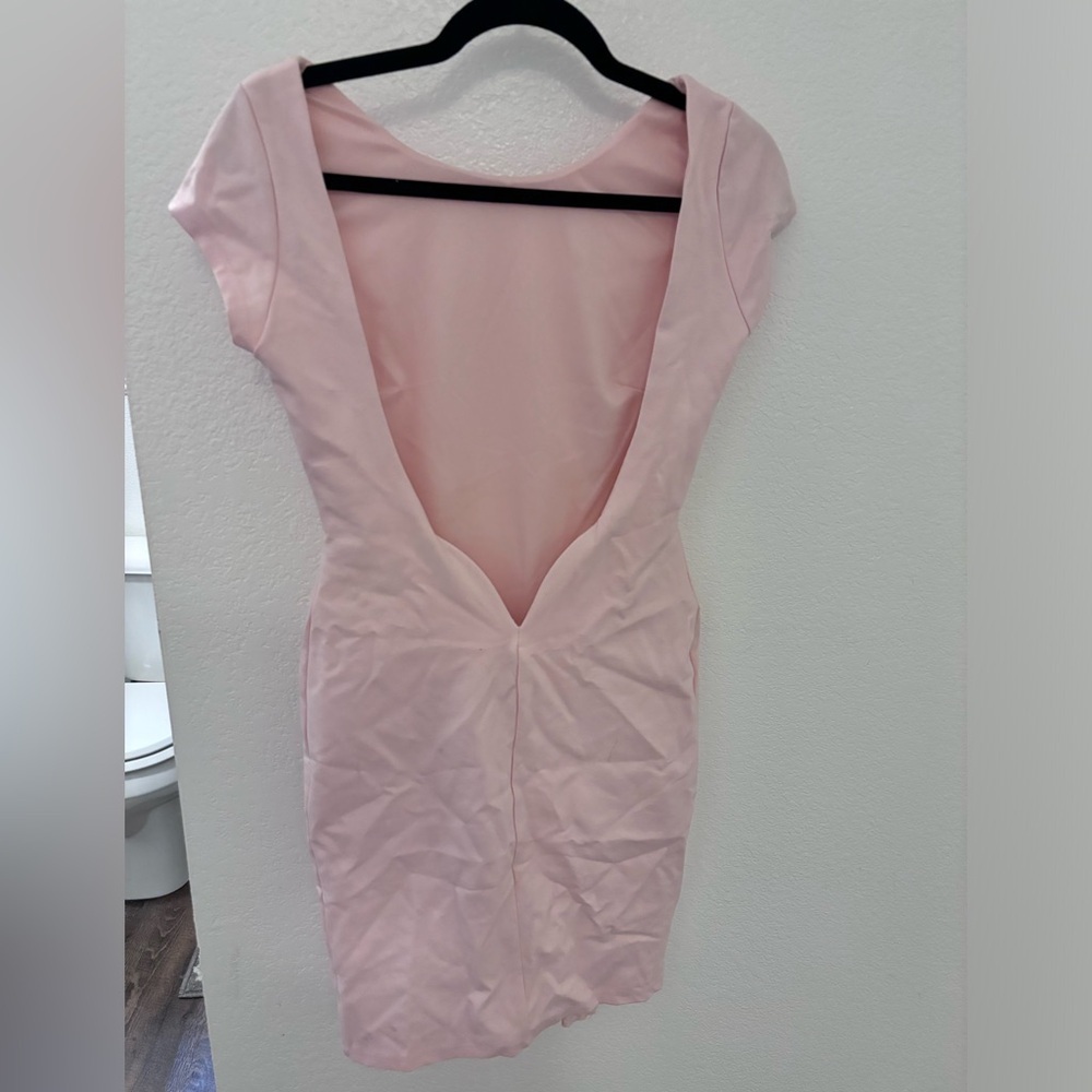 Backless Pink Dress